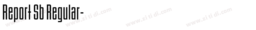 Report Sb Regular字体转换 Report Sb Regular字体转换